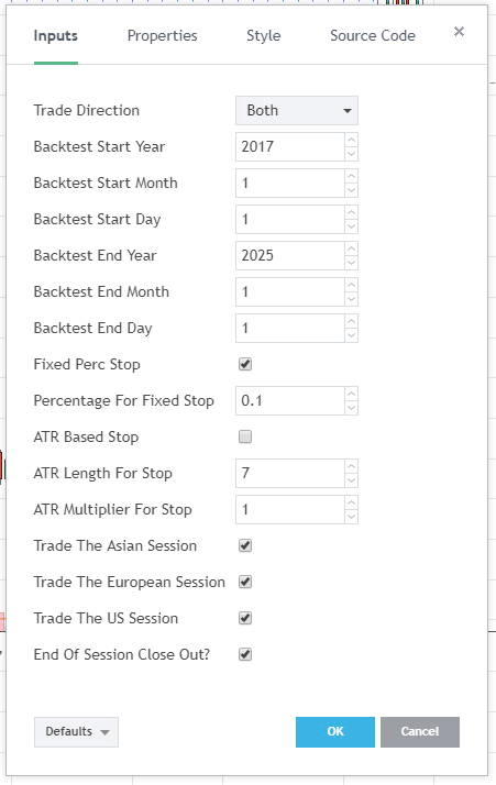Trading-Default-Strategy-Inputs